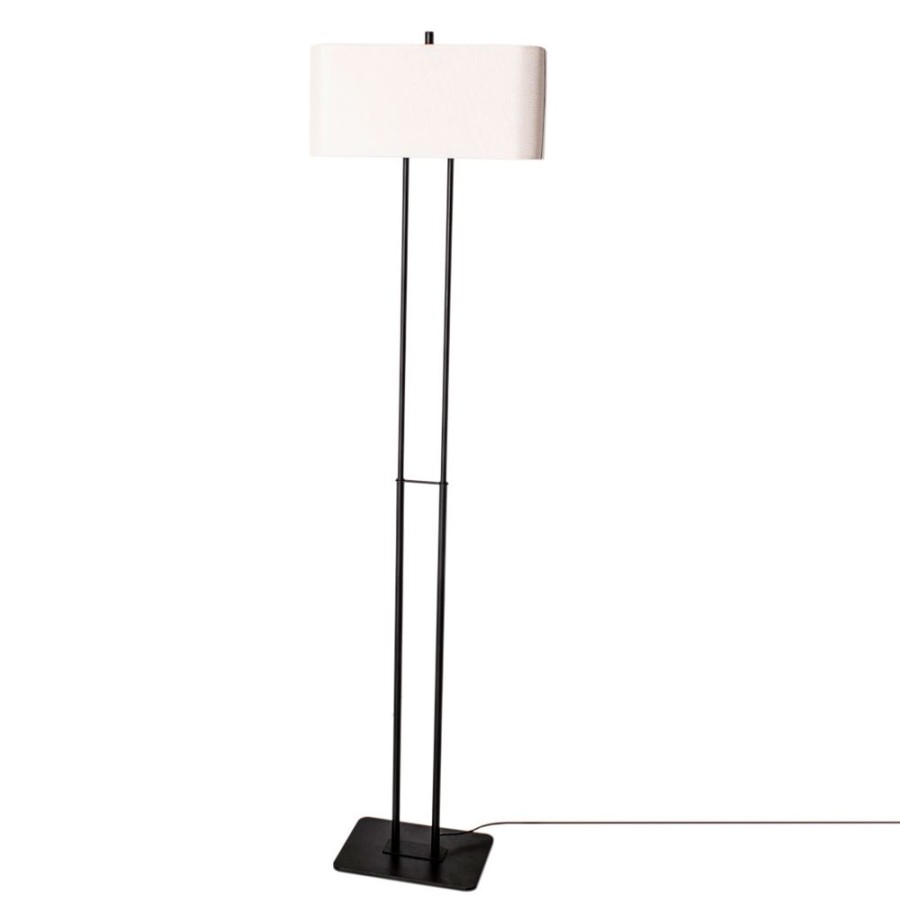 Belysning By Rydéns Golvlampor | Luton Golvlampa H150 Cm, Svart / Vit