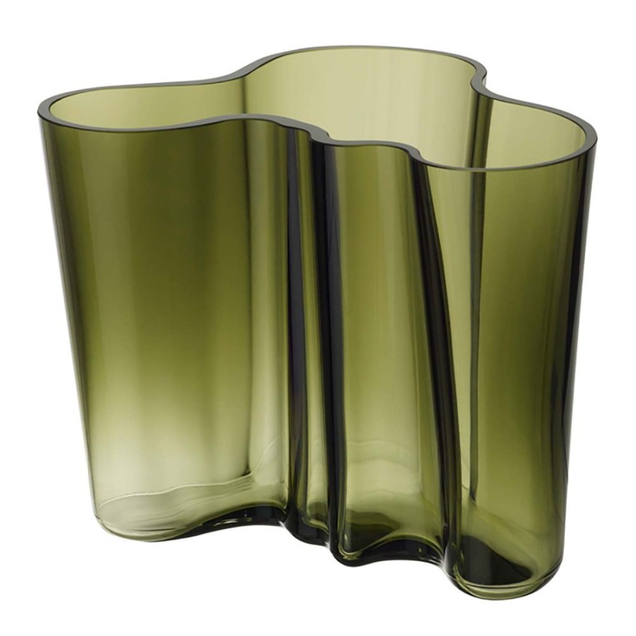 Inredning Iittala Vaser | Alvar Aalto Vase 16 Cm, Mossgron