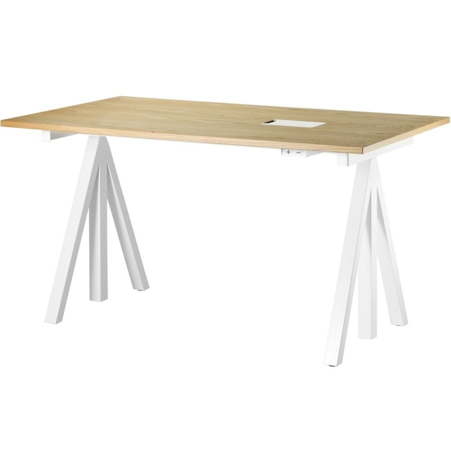 Mobler String Skrivbord | String Works Skrivbordsskiva 140 Cm, Ek