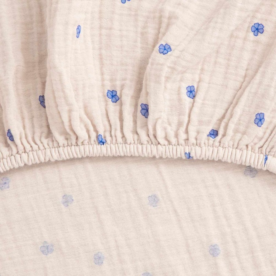 Textil Garbo & Friends Underlakan | Bleu Dra-Pa-Lakan Muslin, 60X120 Cm