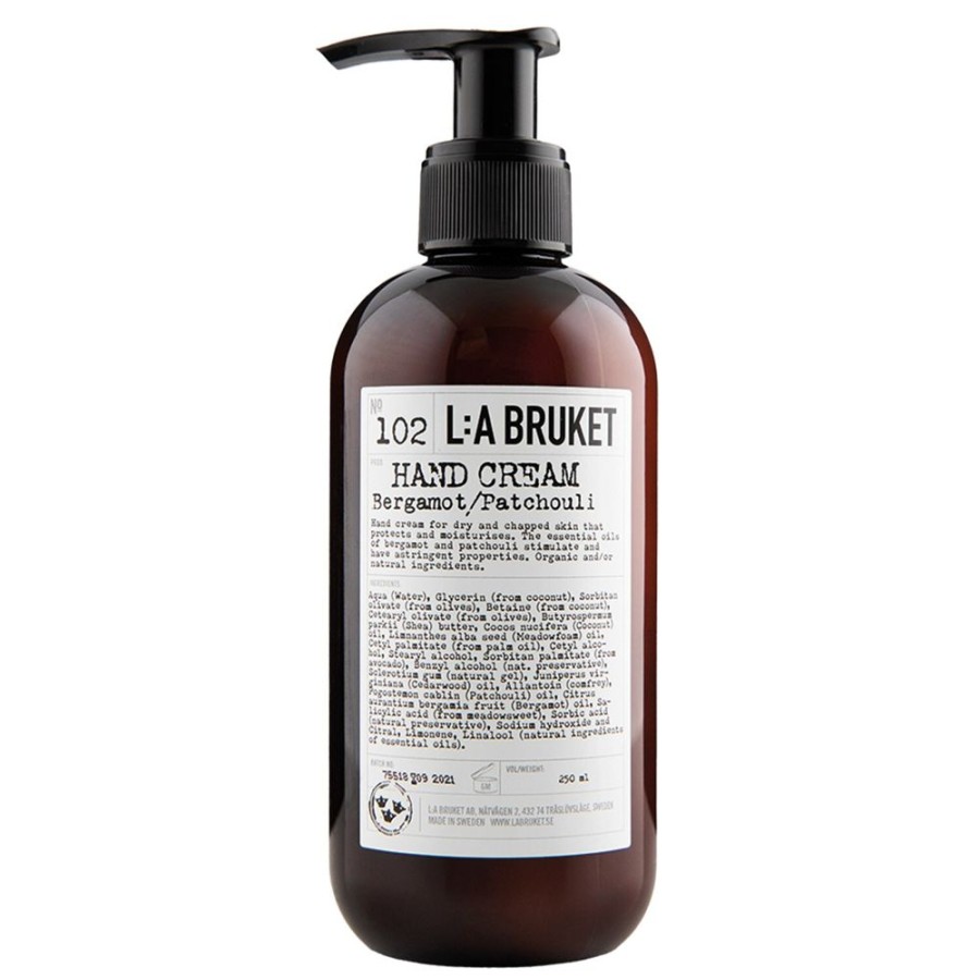 Inredning L:a Bruket Parfym & Kroppsvard | 102 Bergamot/Patchouli Handkram 240 Ml