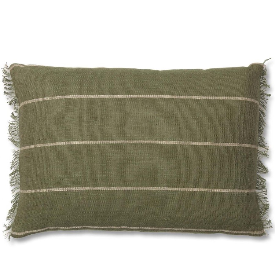 Textil Ferm Living Prydnadskuddar & Kuddfodral | Calm Kudde 40X60 Cm, Oliv