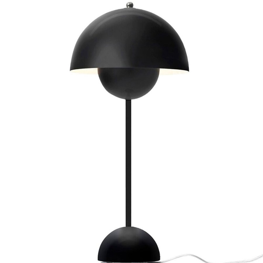 Belysning &Tradition Bordslampor | Flowerpot Vp3 Bordslampa, Matt Svart