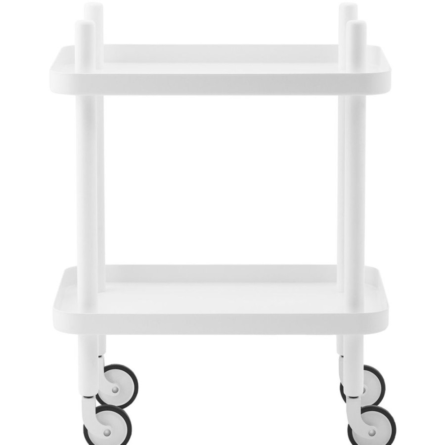 Mobler Normann Copenhagen Serveringsvagnar & Rullbord | Block Bord, Vit/Vit