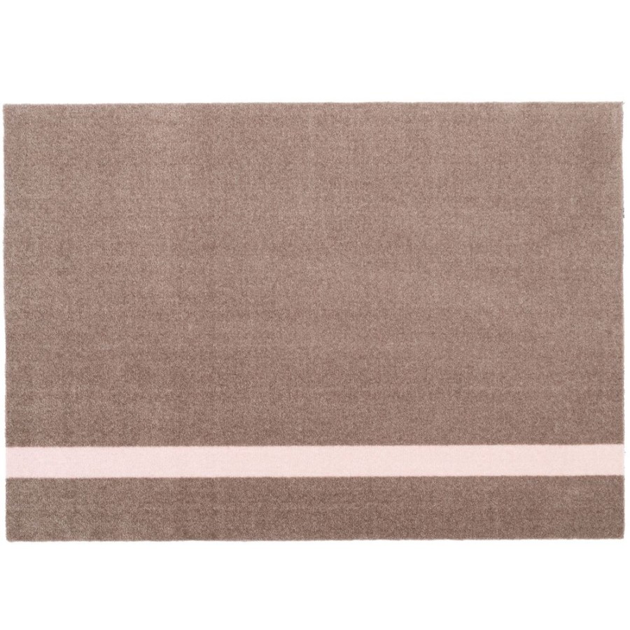 Mattor Tica Copenhagen Plastmattor | Stripes Matta Vertikal Sand/Light Rose, 90X130 Cm