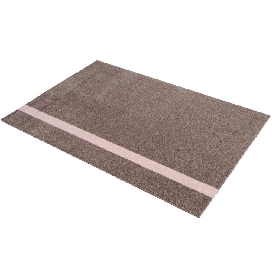 Mattor Tica Copenhagen Plastmattor | Stripes Matta Vertikal Sand/Light Rose, 90X130 Cm