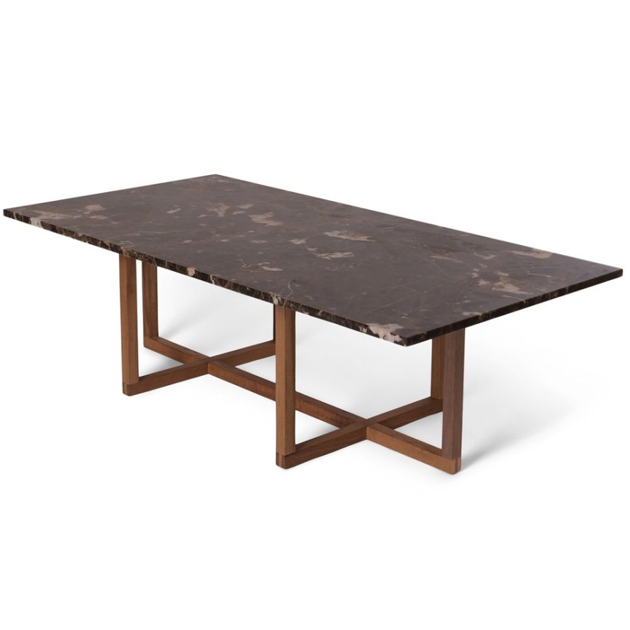 Mobler OX Denmarq Soffbord | Ninety Soffbord 120X60X40 Cm, Smoked Oak/Brown Emperador