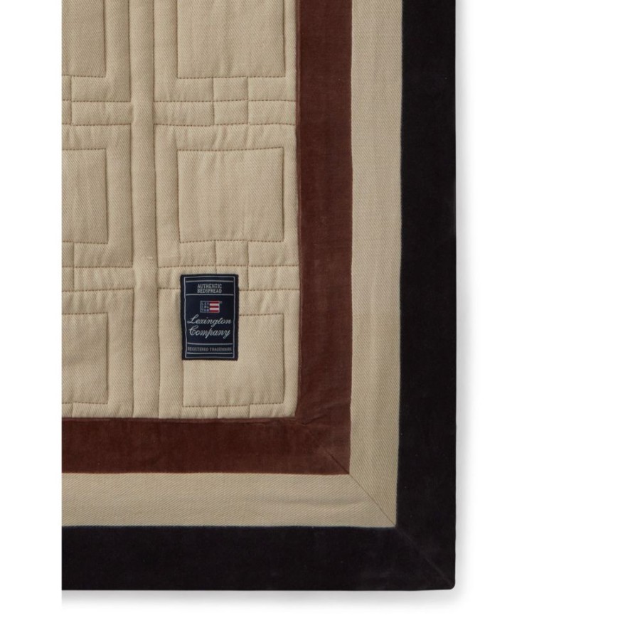 Textil Lexington Sangoverkast | Graphic Quilted Organic Cotton Overkast, 160X240 Cm