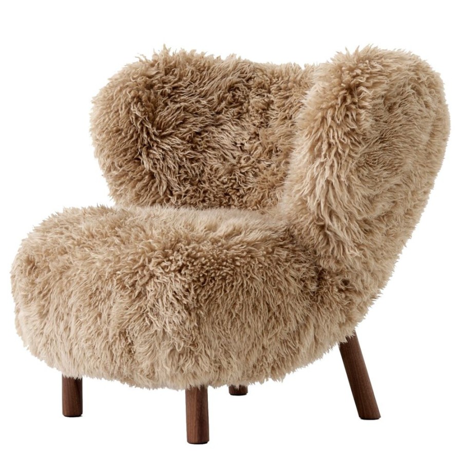 Mobler &Tradition Fatoljer | Little Petra Loungestol Vb1, Oljad Valnot / Sheepskin Honey