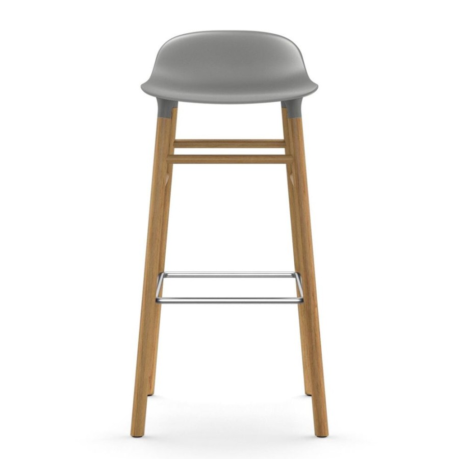 Mobler Normann Copenhagen Barstolar | Form Barstol Ekben, 75Cm, Gra