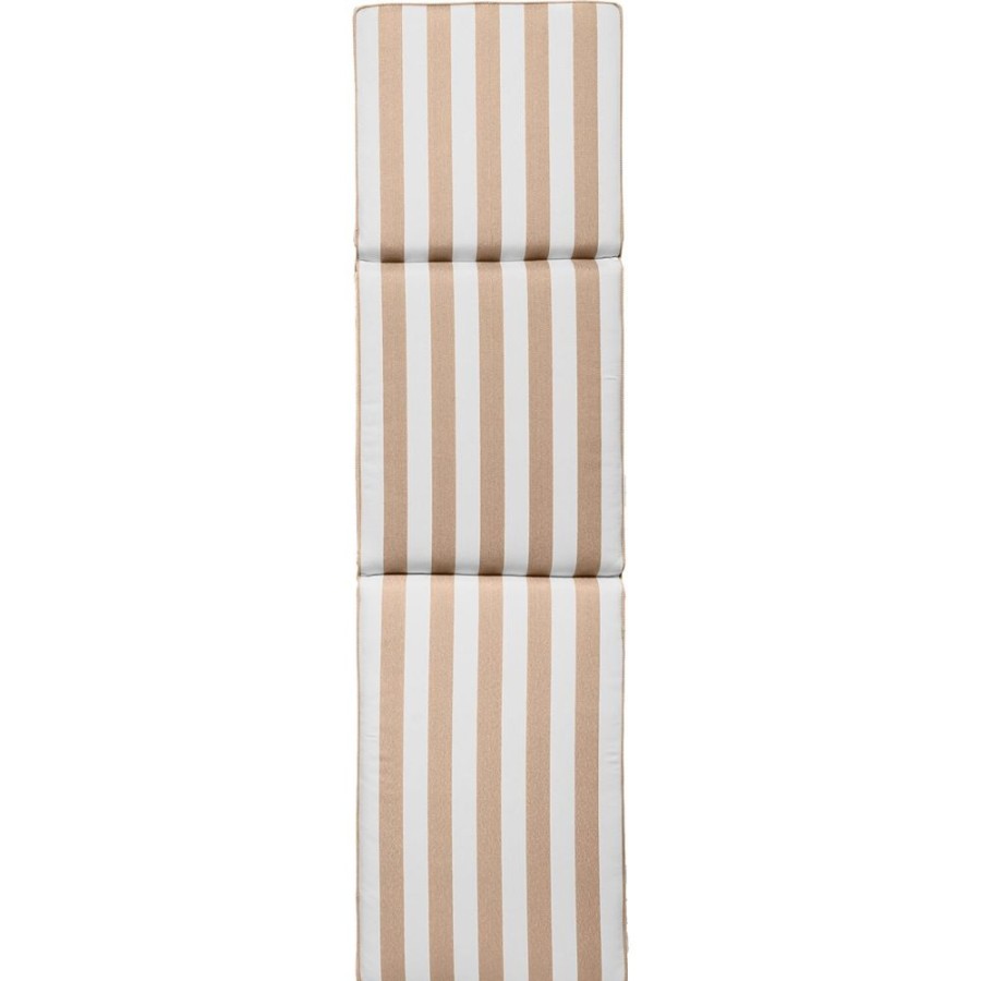 Textil DIYTI Dynor | Wide Stripe Solstolsdyna 50X186 Cm, Beige