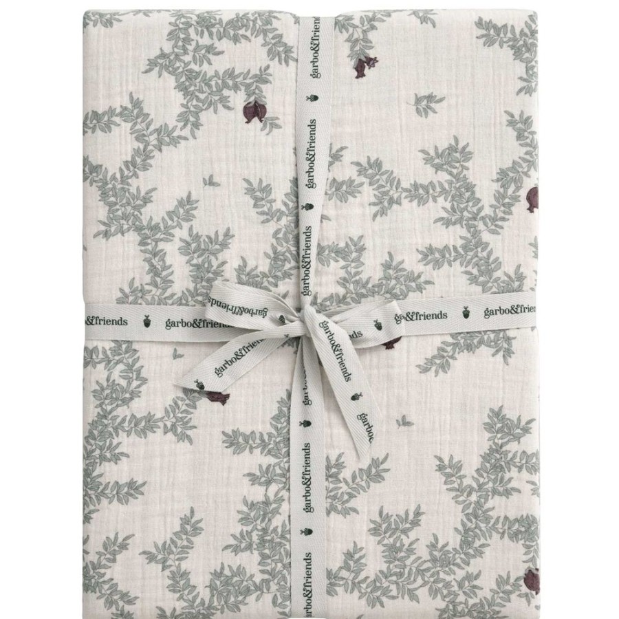 Textil Garbo & Friends Underlakan | Pomegranate Dra-Pa-Lakan Muslin, 70X140 Cm