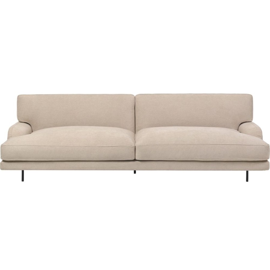 Mobler GUBI 3-Sitssoffor | Flaneur Soffa Lc 2,5-Sits, Ben Svart / Hot Madison 073 Beige