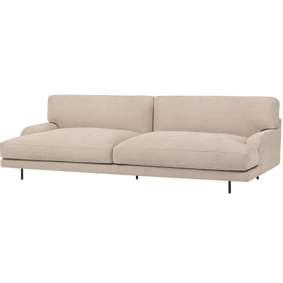 Mobler GUBI 3-Sitssoffor | Flaneur Soffa Lc 2,5-Sits, Ben Svart / Hot Madison 073 Beige