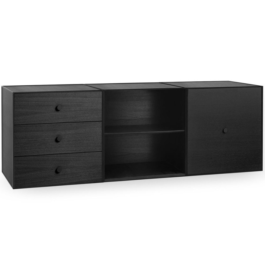 Mobler Audo Copenhagen Sideboards | Frame 49 Trio Sideboard, Svartbetsad Ask