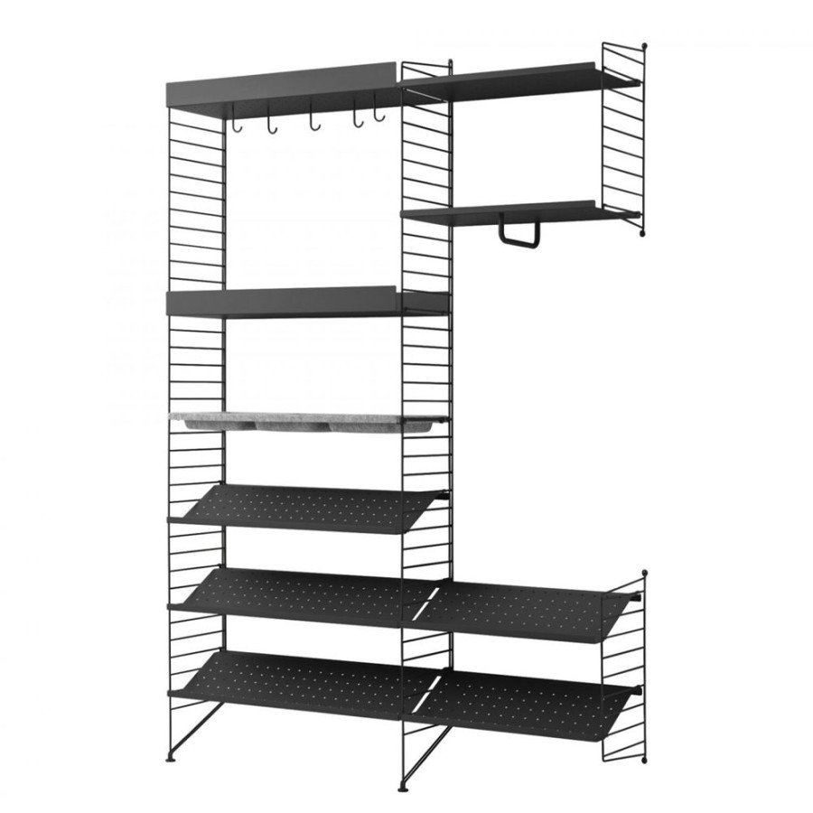 Mobler String Hyllkombinationer | String Hyllsystem No 11, Svart