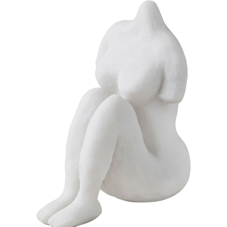 Inredning Mette Ditmer Skulpturer & Dekorativa Accessoarer | Art Piece Sitting Woman Dekoration, Vit