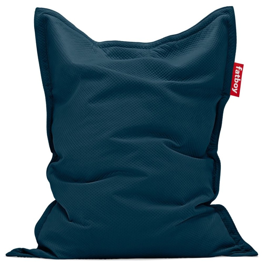 Mobler Fatboy Sittpuffar | Recycled Original Slim Royal Velvet Sittsack, Deep Sea