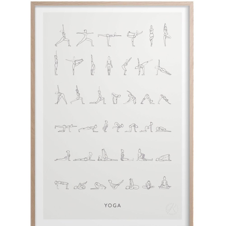 Inredning Kunskapstavlan® Posters | Yoga Poster 50X70 Cm