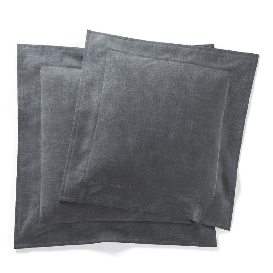 Textil Decotique Prydnadskuddar & Kuddfodral | Grand Kuddar 2-Pack Pradotyg, Zinc Grey