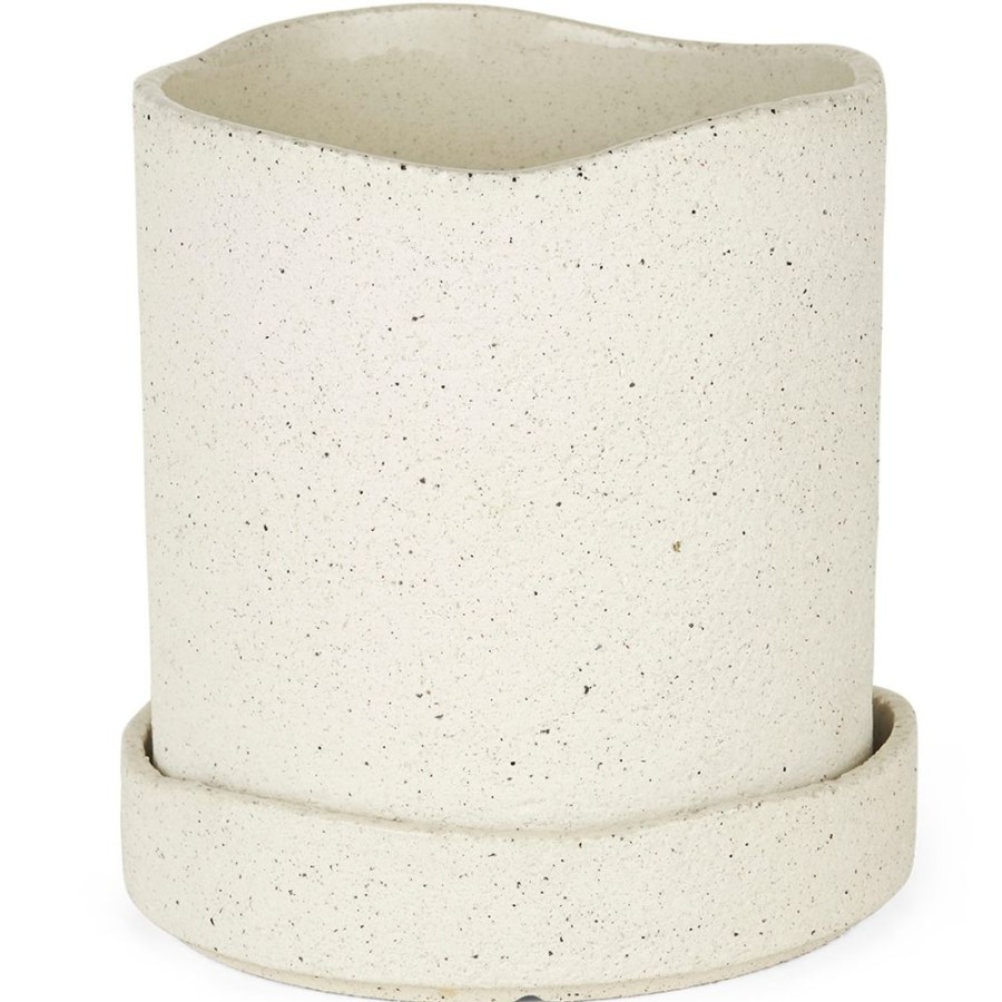 Inredning Ferm Living Krukor | Uneru Kruka 13 Cm, Vit