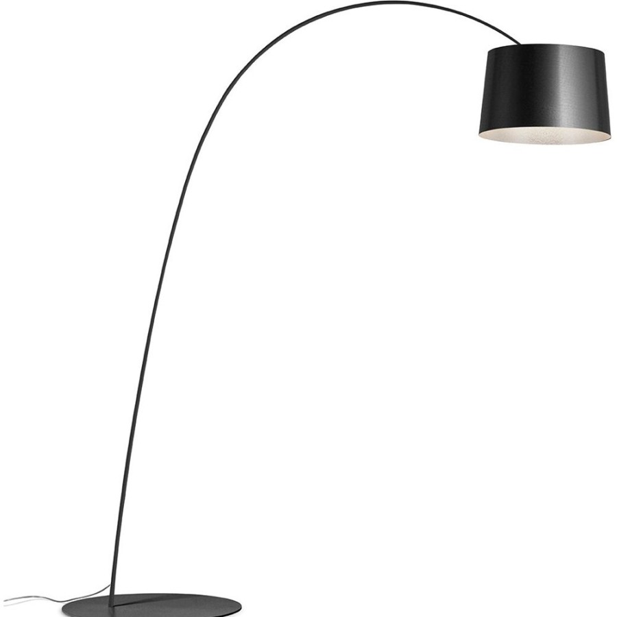 Belysning Foscarini Golvlampor | Twiggy Led Golvlampa, Grafit