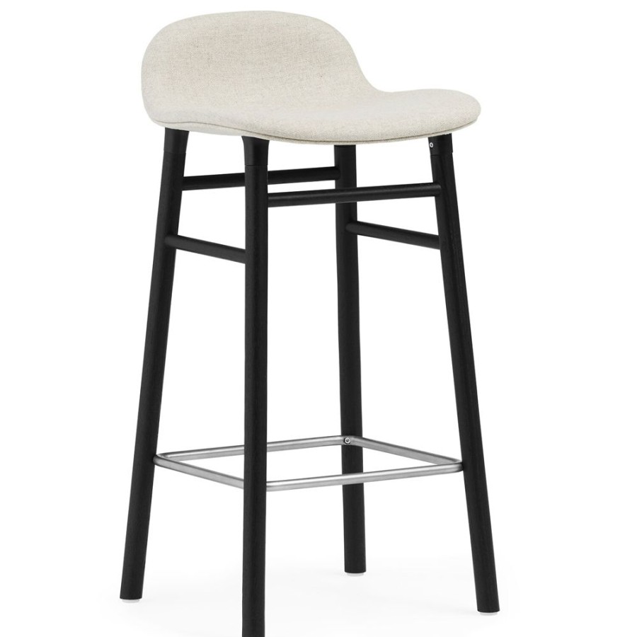 Mobler Normann Copenhagen Barstolar | Form Barstol 65 Cm, Vit / Svart Ek