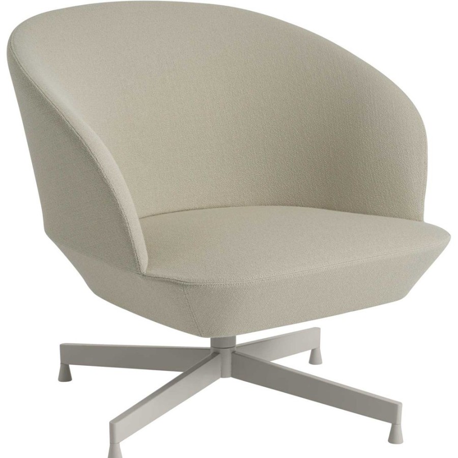 Mobler Muuto Fatoljer | Oslo Loungefatolj Snurrunderrede, Vidar 146/Gra