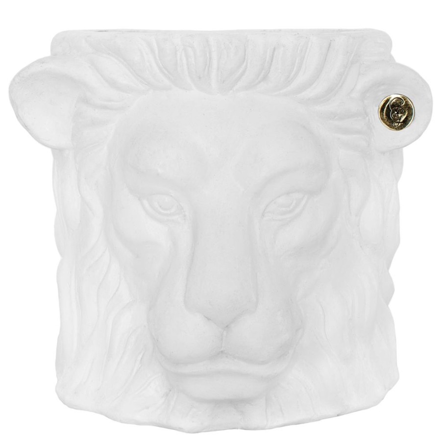 Inredning Garden Glory Krukor | Lion Pot Kruka S, Vit