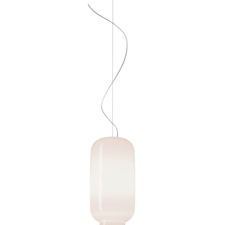 Belysning Foscarini Taklampor | Chouchin Bianco 2 Pendel Led, Dimbar