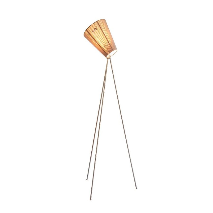 Belysning Northern Golvlampor | Oslo Wood Golvlampa, Stal/Beige