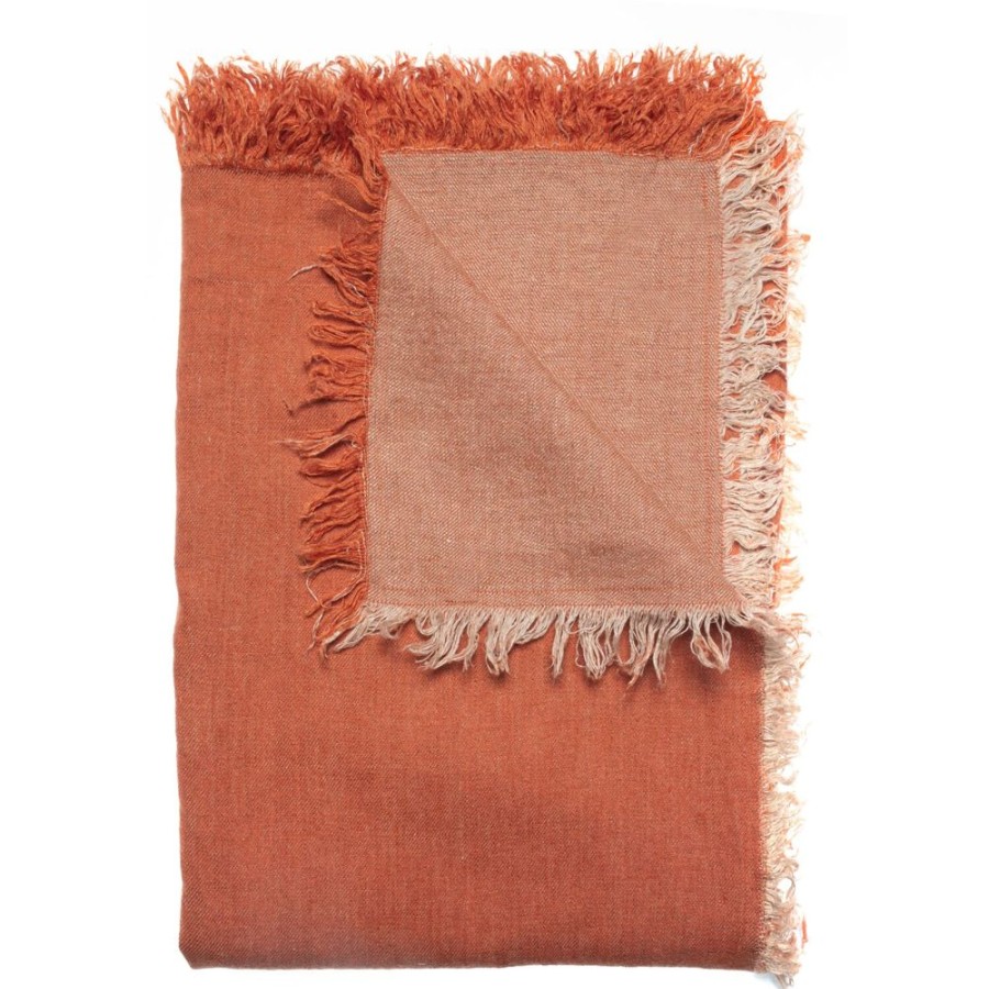 Textil Himla Pladar & Filtar | Merlin Plad 130X170 Cm, Pumpkin