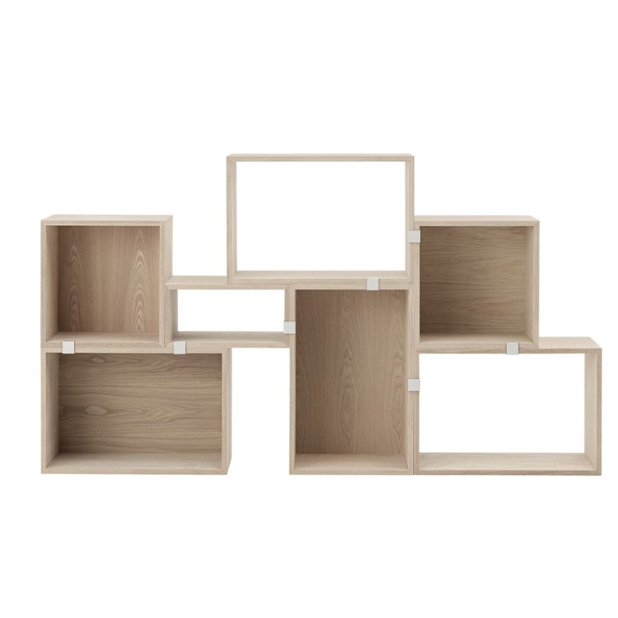 Mobler Muuto Vagghyllor & Vaggskap | Muuto Stacked Hyllpaket, Ek