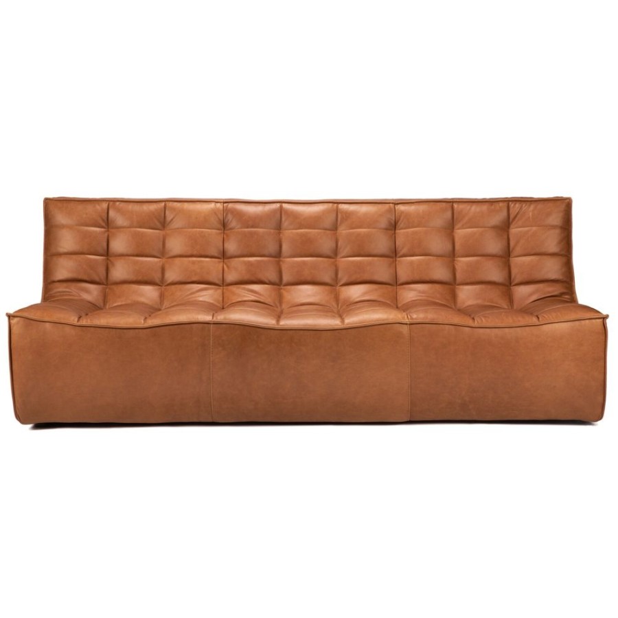 Mobler Ethnicraft Modulsoffor | N701 Soffa, Old Saddle 3-Sits