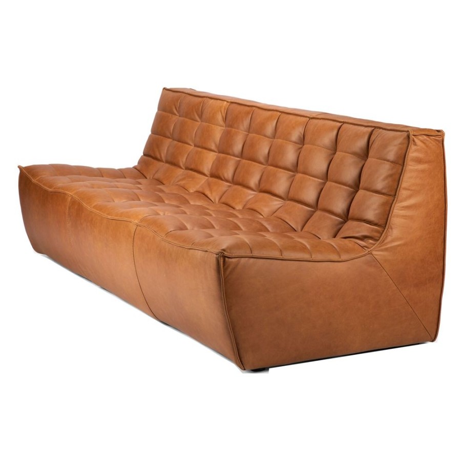 Mobler Ethnicraft Modulsoffor | N701 Soffa, Old Saddle 3-Sits