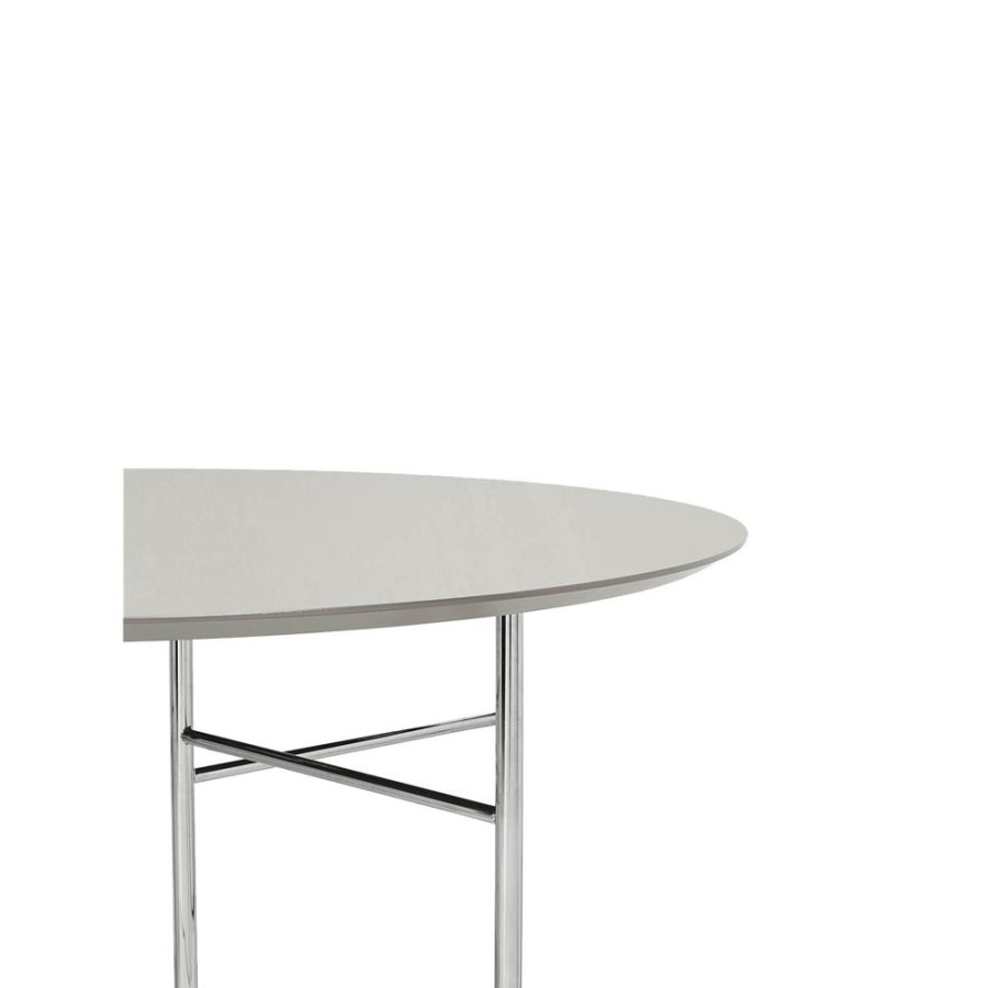 Mobler Ferm Living Matbord | Mingle Bordsskiva Rund O130 Cm, Ljusgra