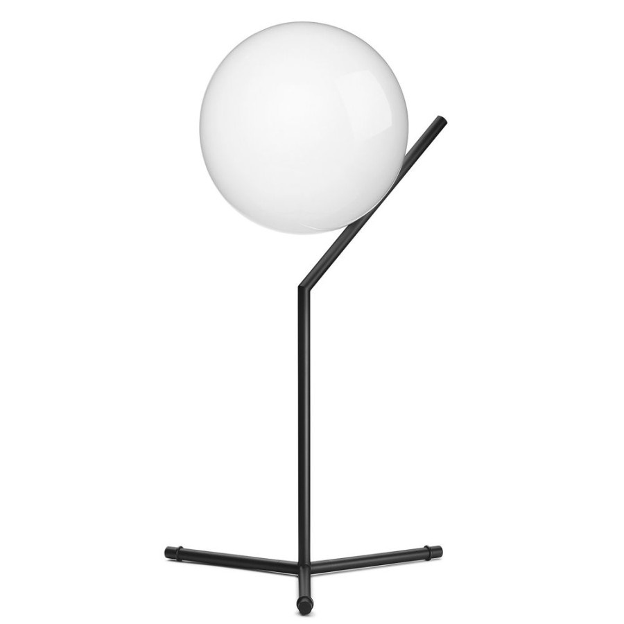 Belysning Flos Bordslampor | Ic Lights T1 Bordslampa Hog, Black