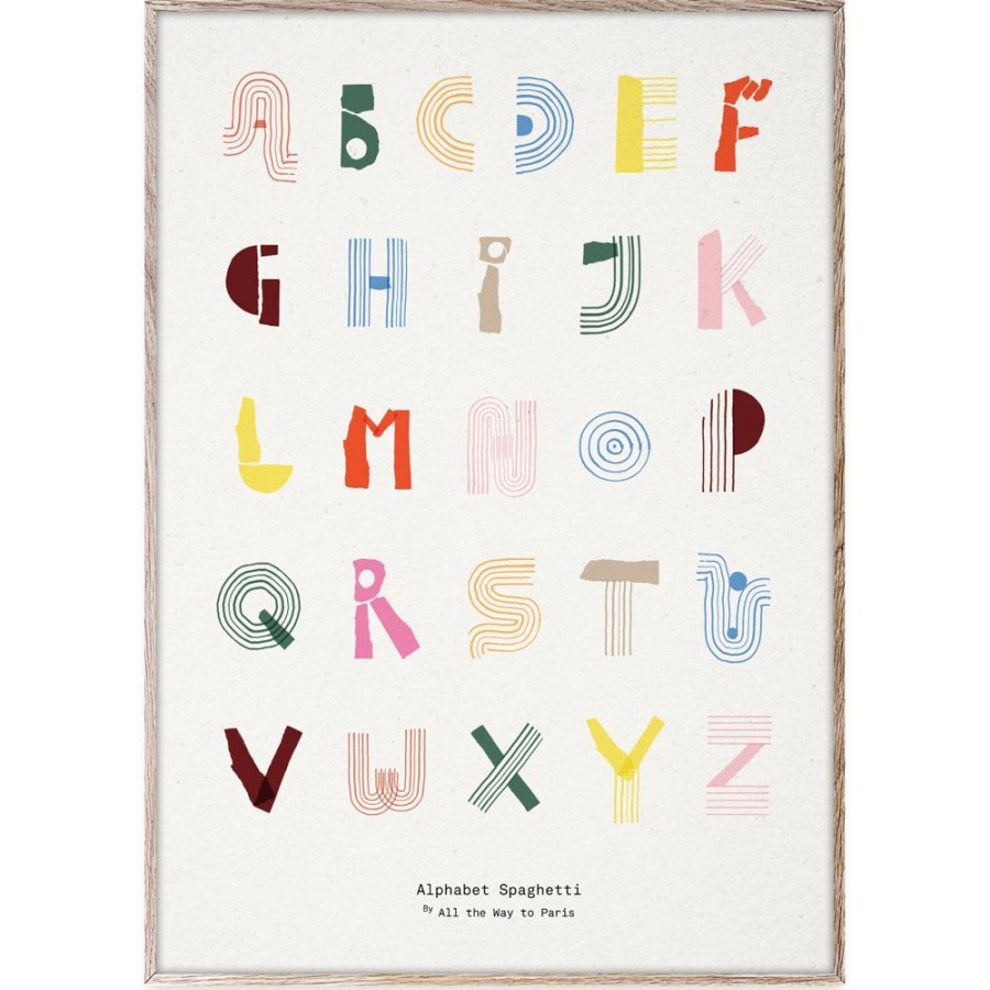 Inredning MADO Posters | Alphabet Spaghetti Eng Poster, 50X70 Cm