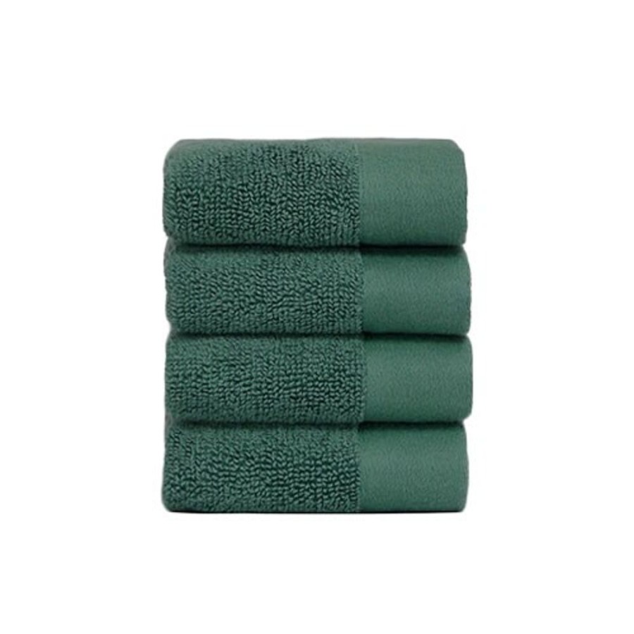 Textil Juniper Handdukar & Badlakan | Ansiktshandduk 30X30 Cm 4-Pack, Juniper Green