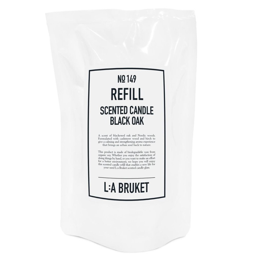 Inredning L:a Bruket Doftljus | Refill Till Doftljus 260 G, Black Oak