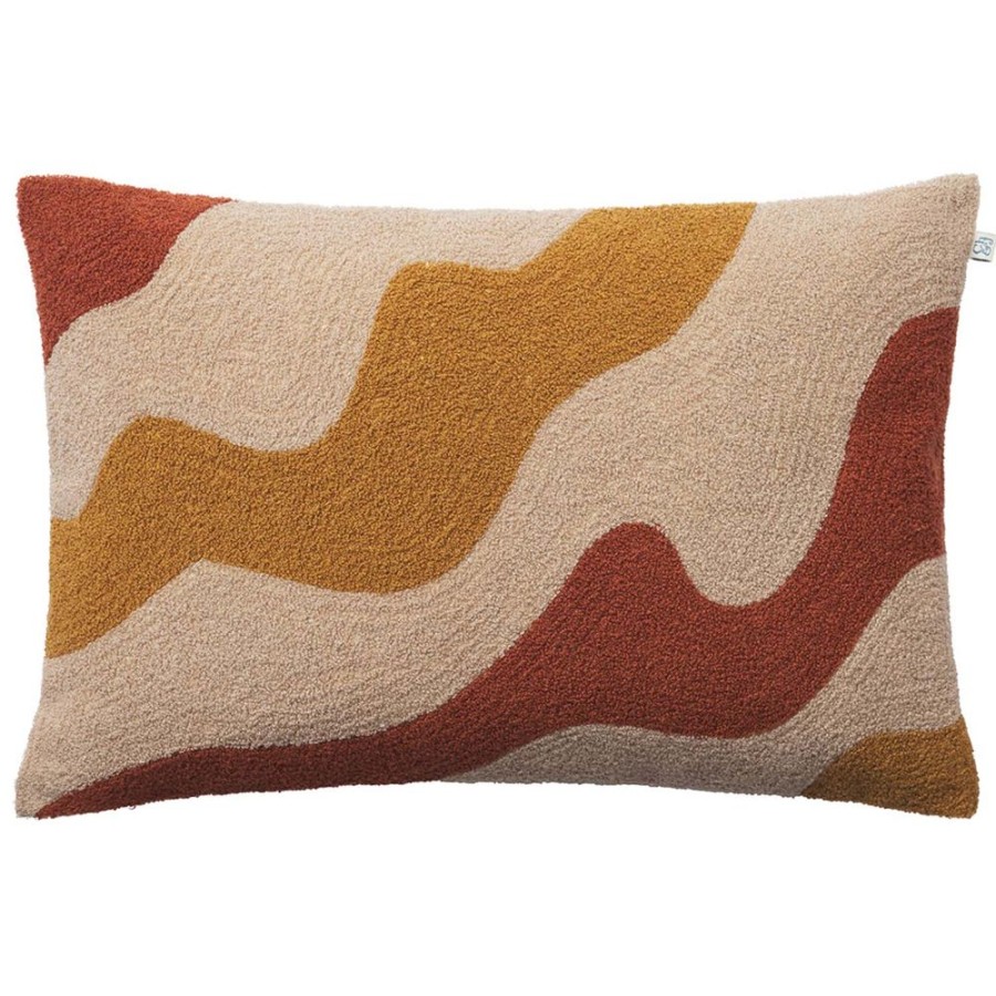 Textil Chhatwal & Jonsson Prydnadskuddar & Kuddfodral | Lodi Kuddfodral Terrakotta / Tan / Masala Yellow, 40X60 Cm