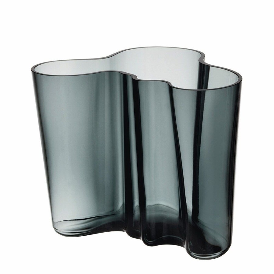 Inredning Iittala Vaser | Alvar Aalto Vas 16 Cm, Morkgra