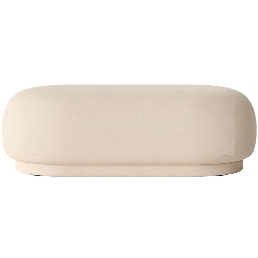 Mobler Ferm Living Sittpuffar | Rico Ottoman Sittpuff, Off-White