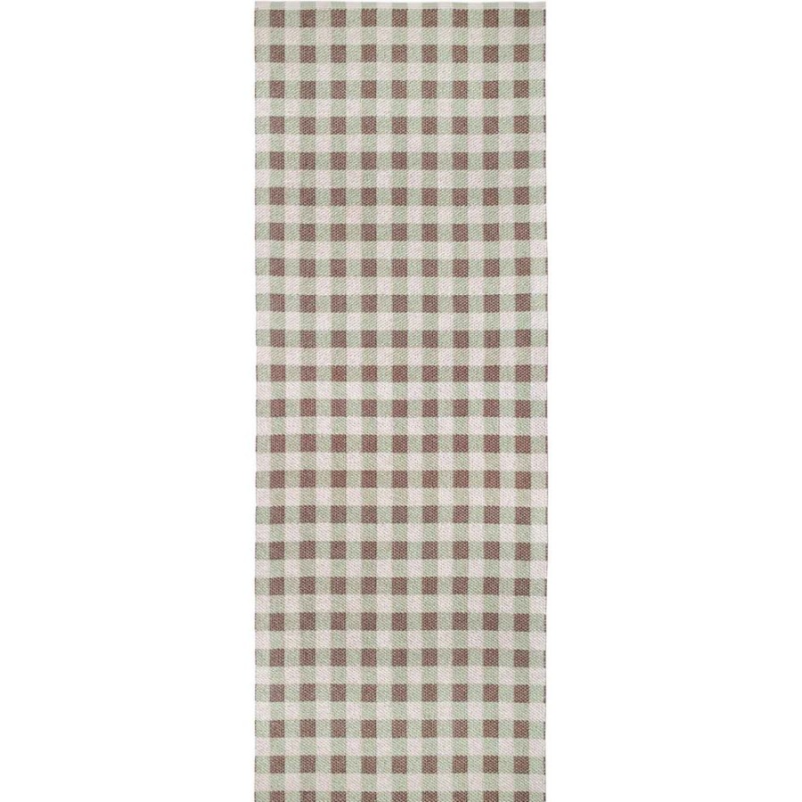 Mattor Brita Sweden Plastmattor | Poppy Matta Gron/Beige, 70X250 Cm