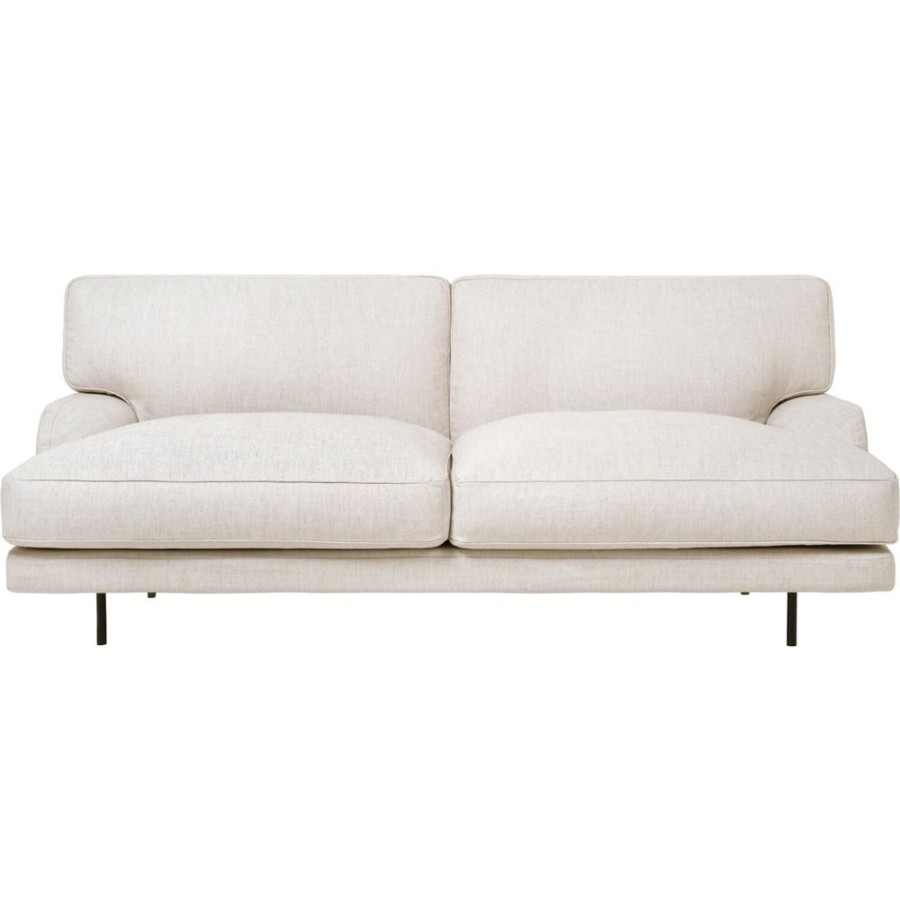 Mobler GUBI 2-Sitssoffor | Flaneur Soffa Lc 2,5-Sits, Ben Svart / Hot Madison 419 Off White