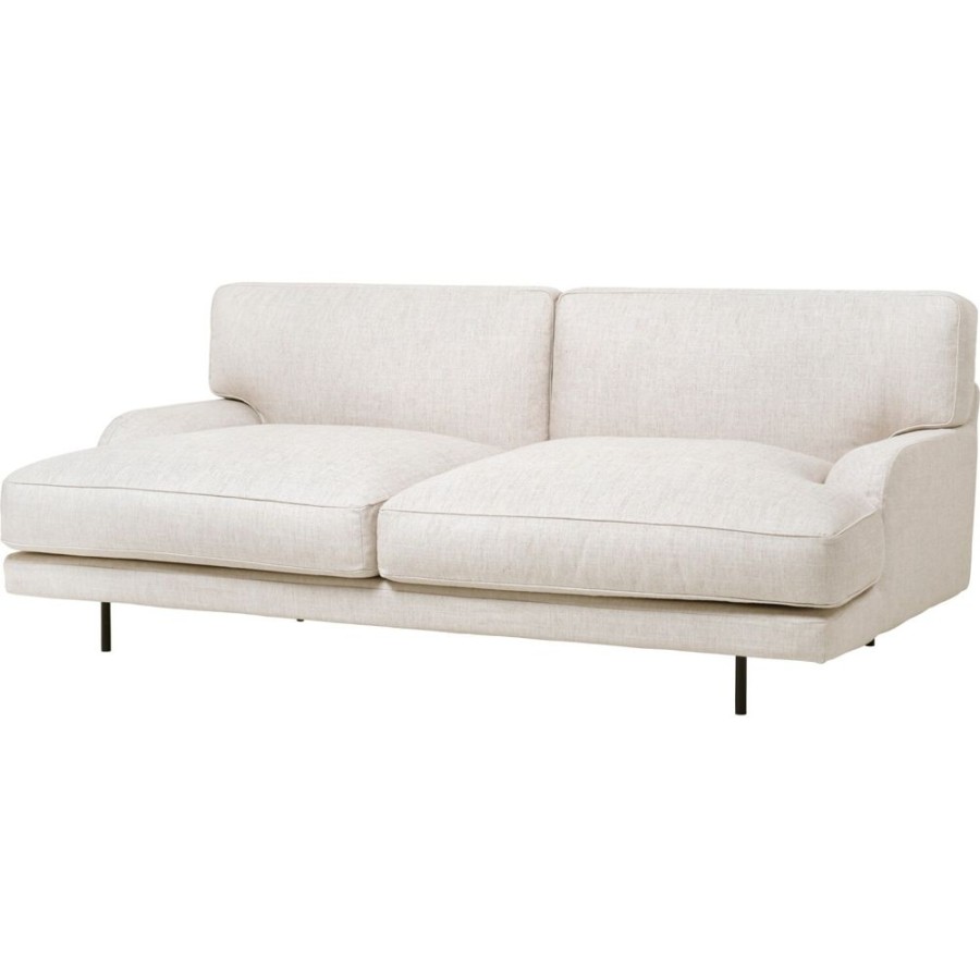 Mobler GUBI 2-Sitssoffor | Flaneur Soffa Lc 2,5-Sits, Ben Svart / Hot Madison 419 Off White