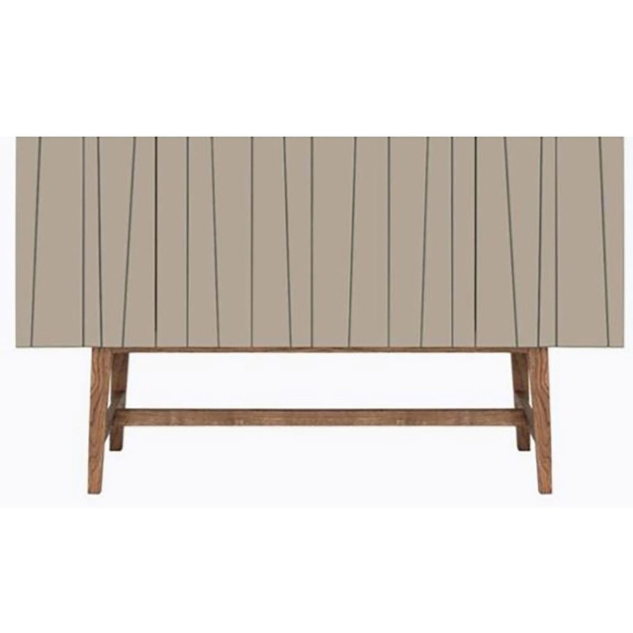 Mobler Asplund Sideboards | Vass 40:135 Sideboard Morkbetsad Ek, Sand