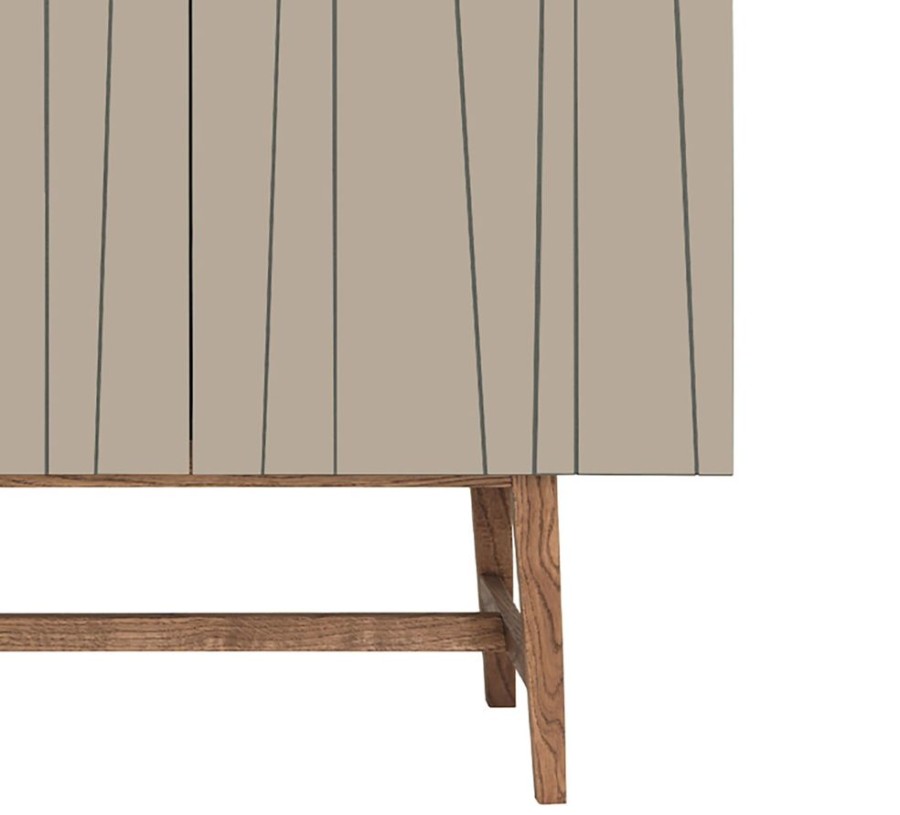 Mobler Asplund Sideboards | Vass 40:135 Sideboard Morkbetsad Ek, Sand