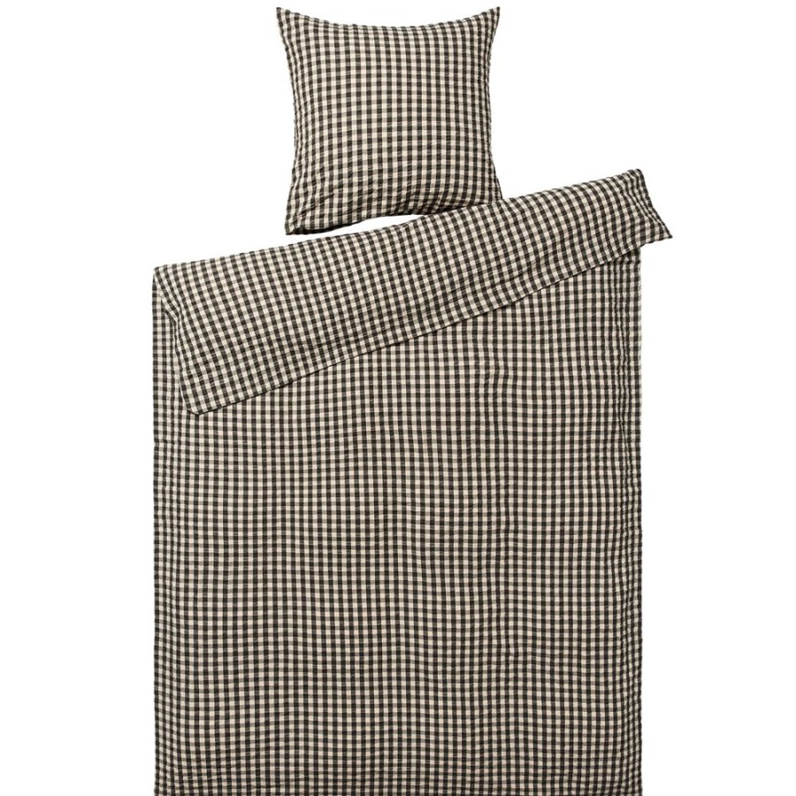 Textil Juna Baddset | Baek & Bolge Paslakanset 150X210 + 50X60 Cm, Svart / Sand