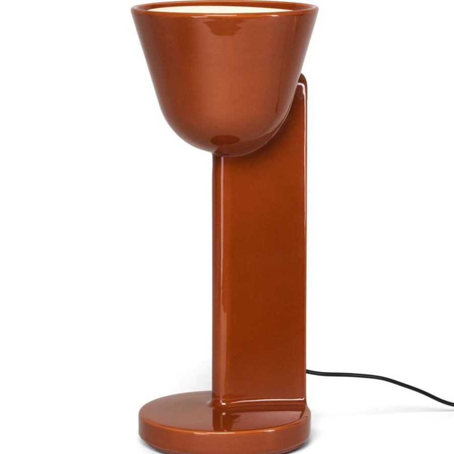 Belysning Flos Bordslampor | Ceramique Up Bordslampa, Rust Red